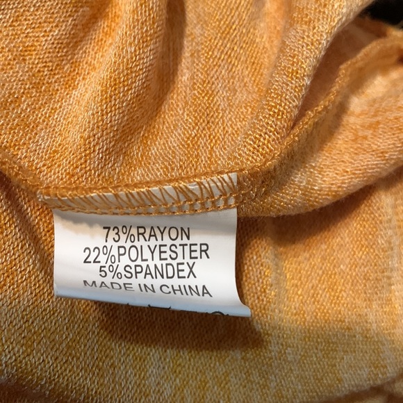 Tickled Teal mustard yellow sweater NWOT XL - Picture 10 of 12